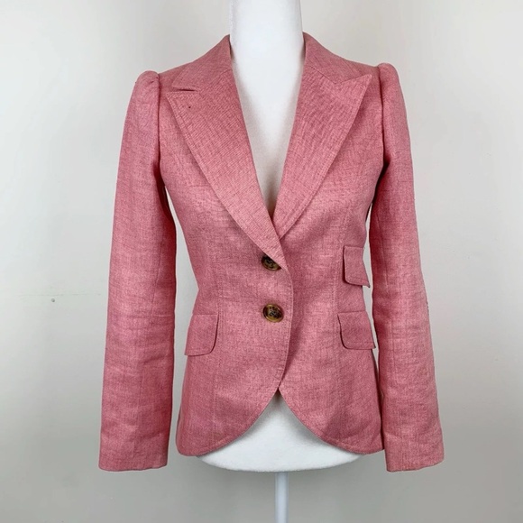 Smythe Jackets & Blazers - SMYTHE Linen Equestrian Blazer with Elbow Patch